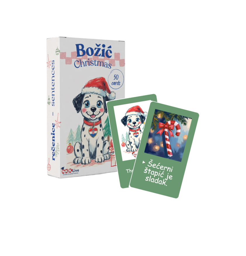Christmas flashcards-sentences/Božićne kartice-rečenice
