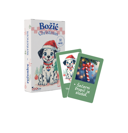 Christmas flashcards-sentences/Božićne kartice-rečenice