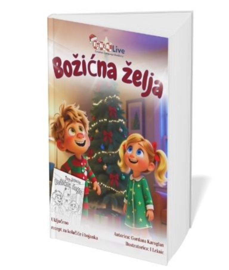 Story and Colouring book Christmas wish/Priča i bojanka Božićna želja A4 (paperback)