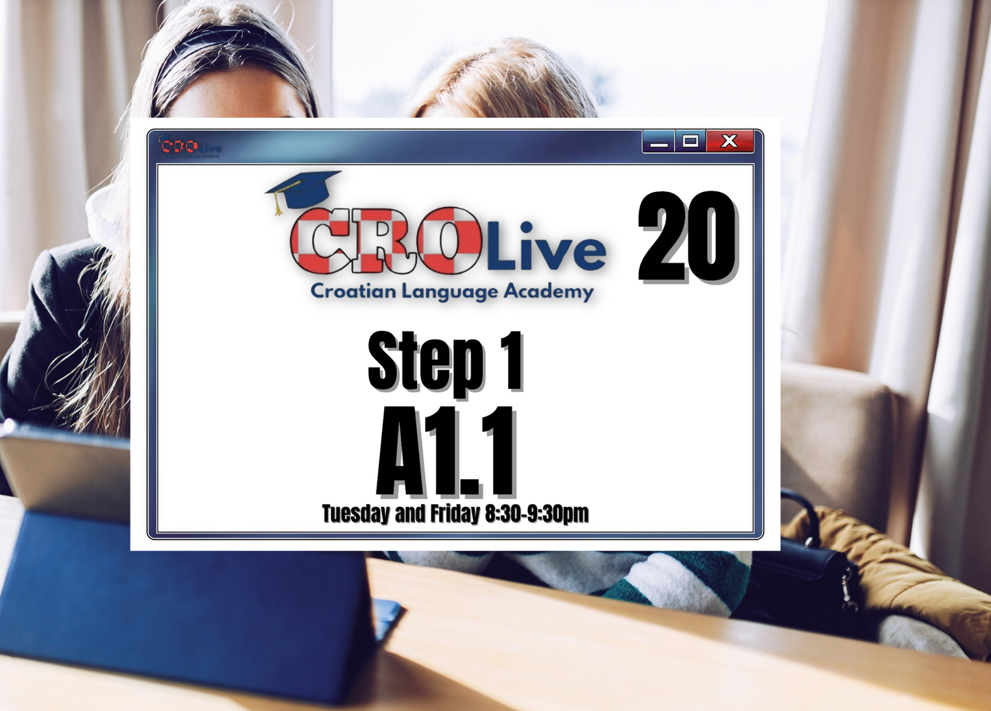 Croatian for Foreigners A1.1 – Online Course 20 lessons Tue&Fri 8:30-9:30 pm