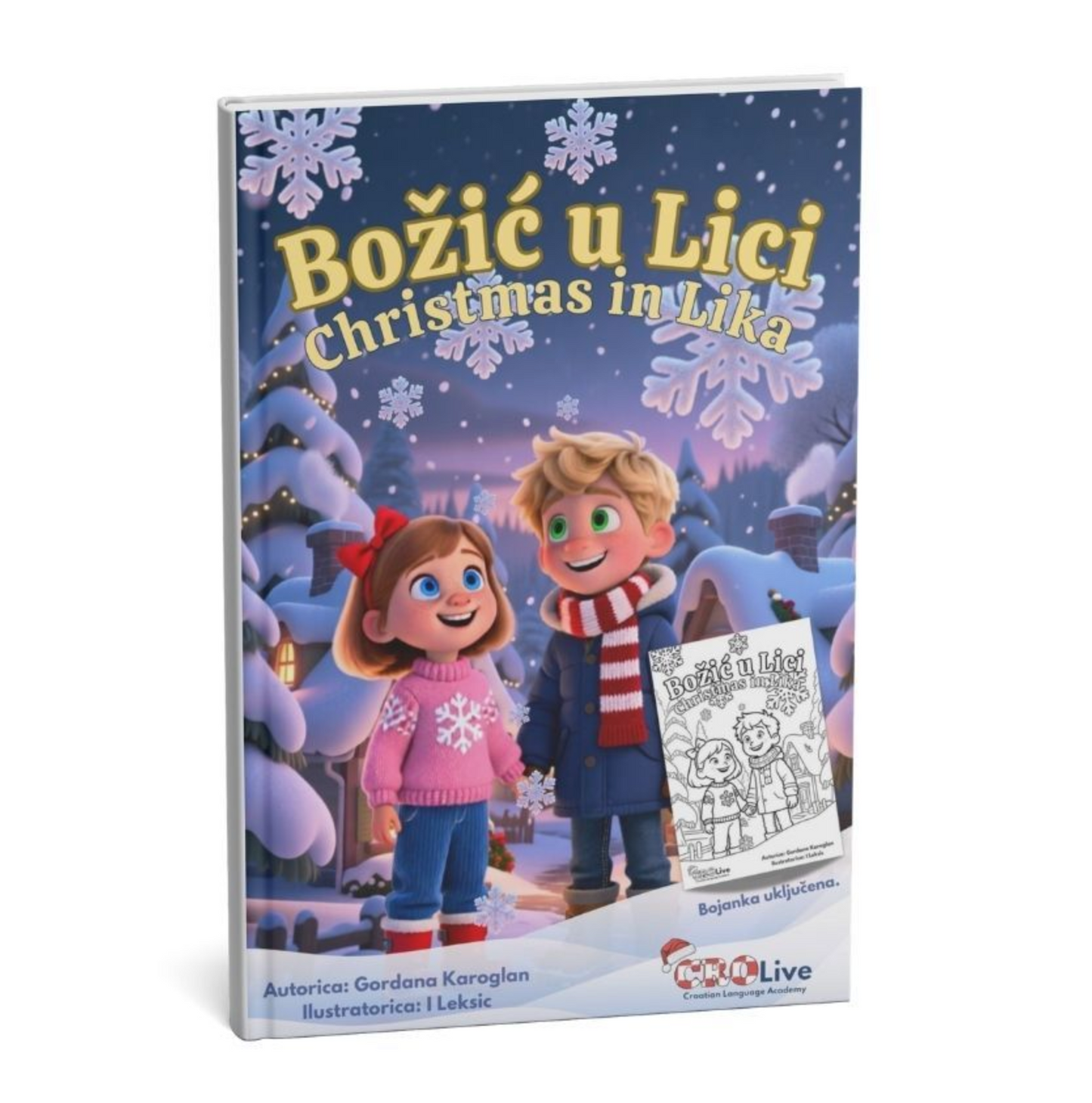 Story and Colouring book Christmas wish/Priča i bojanka Božićna želja A4 (paperback)