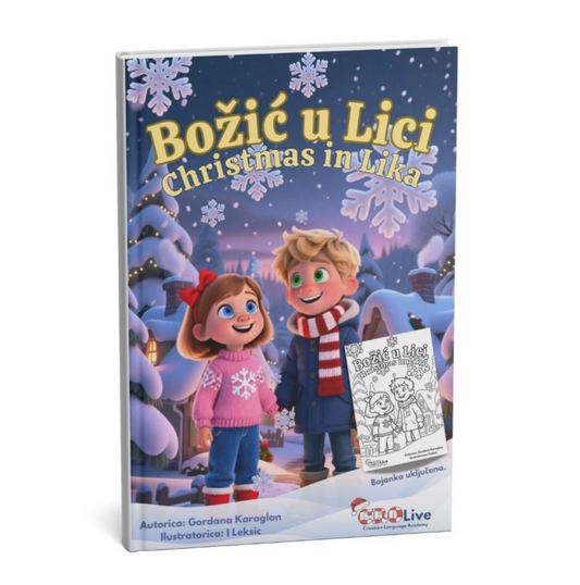 Story and Colouring book Christmas wish/Priča i bojanka Božićna želja A4 (paperback)